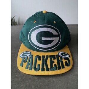 Vintage Green Bay Packers Bill Spell Out Snapback Drew Pearson Team NFL